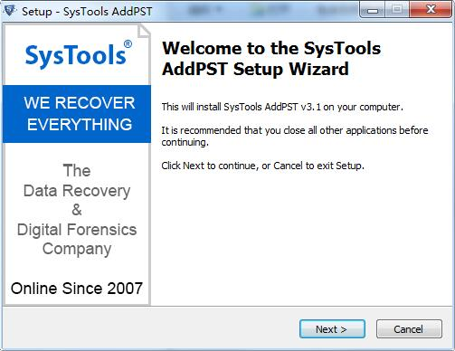 SysTools AddPST