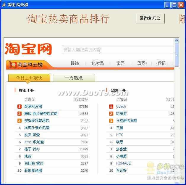 淘宝风云榜