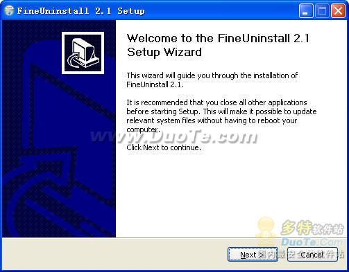 Fine Uninstall